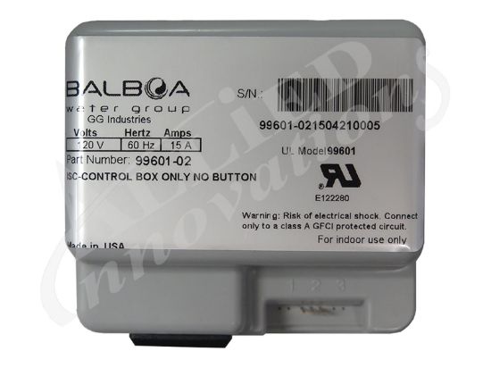 CONTROL: ISC ELECTRONIC BATH ON / OFF  CONTROL WITH 20-MINUTE TIME DELAY  AND BUTTON 99620-WH