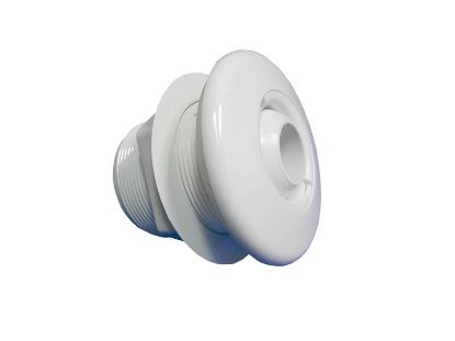 JET INTERNAL: 1-1/2&quot; SLIP STANDARD WALL FITTING ASSEMBLY WITH EYEBALL WHITE 10-3300WHT