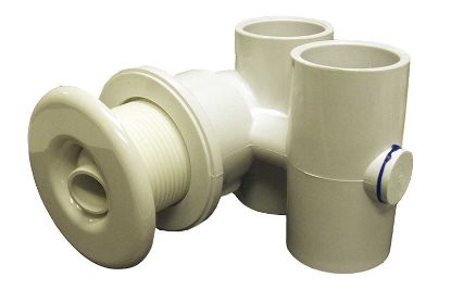 JET ASSEMBLY: SLIMLINE 1&quot; X 1&quot; WITH EXTENDED FITTING WHITE 10-5470WHT