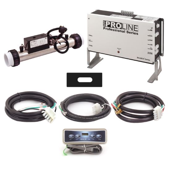 PL6109B-S45-V20A-10: Control System, Proline, VS500Z, 120/240V, 1.125/4.5Kw Slide, 1 Pump- 2 Speed, Ozone, w/VL200 Spaside, Overlay- (Jet, Temp, Light) Cords & Integrated Ozone Module