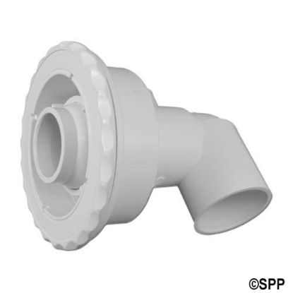 210-7300: Jet Assembly, Waterway Old Faithful, Ell Body, 2"S  Water x 1/2"S  Air, .925 Orifice, White