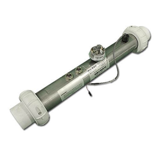 58026: Heater Assembly, Balboa, Value/2000LE, 5.5kW, 230V, 2" x 15"Long, w/Hi-Limit Sensor, 2.0 Psi Pressure Switch, w/1-1/2"S Tailpieces