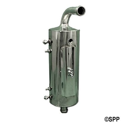 E2550-0012: Heater Assembly, Spa Builders/Dynasty Replacement, Low Flow, 5.5kW, 230V, 3" x 7.5"Long, 3/4"Barb x 3/4"Barb 90Â°
