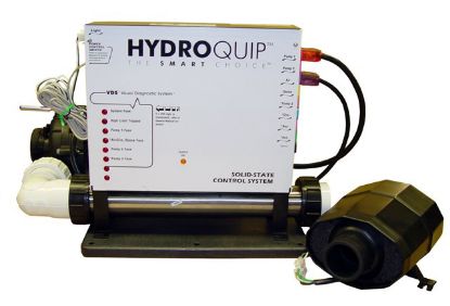 ES9700-C-HC: Equipment System, HydroQuip ES9700, 5.5kW, Pump1= 1.5HP, Blower= 1.0HP, Pump2-3 Ready w/Cords, Spaside & GFI