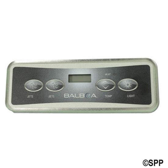 54251-R: Spaside Control, REFURBISHED, Balboa VL401, Lite Duplex, 4-Button, LCD, Jet2-Jet1-Temp-Light